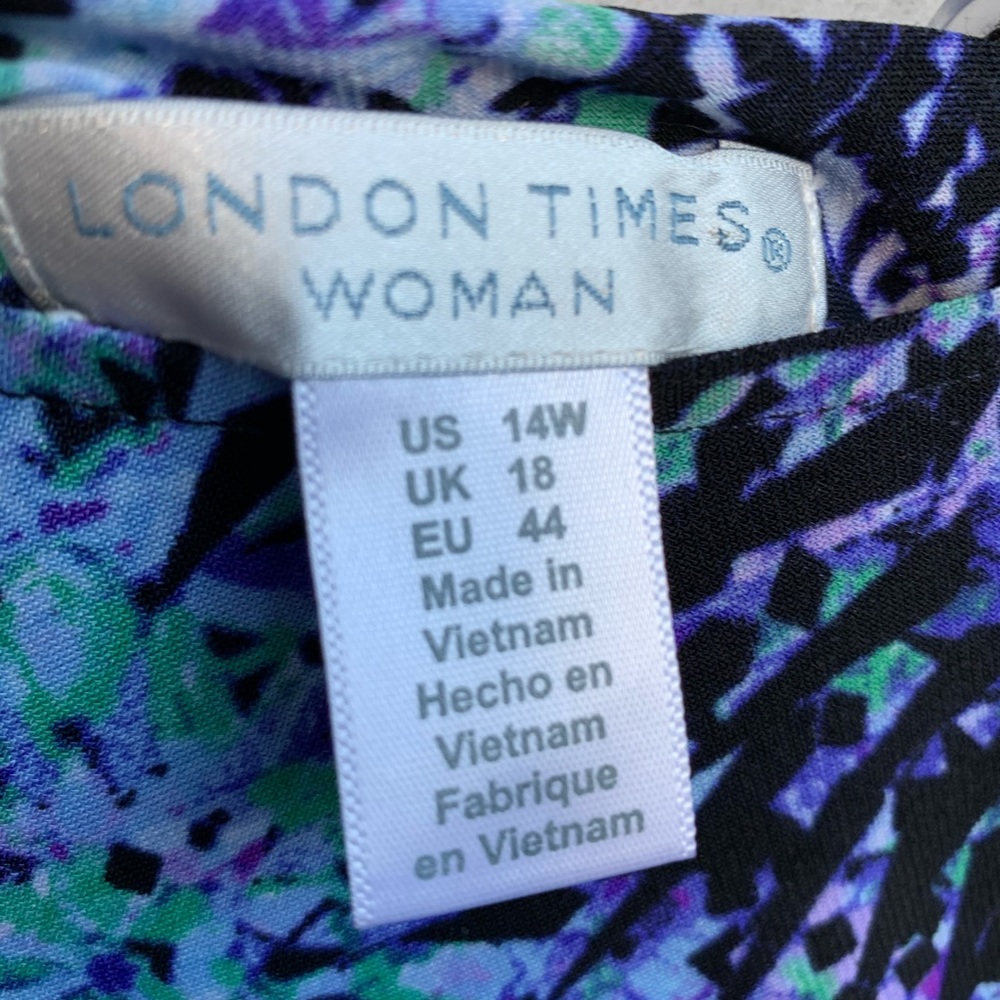 London Times colorful abstract Clift dress - Picture 4 of 5